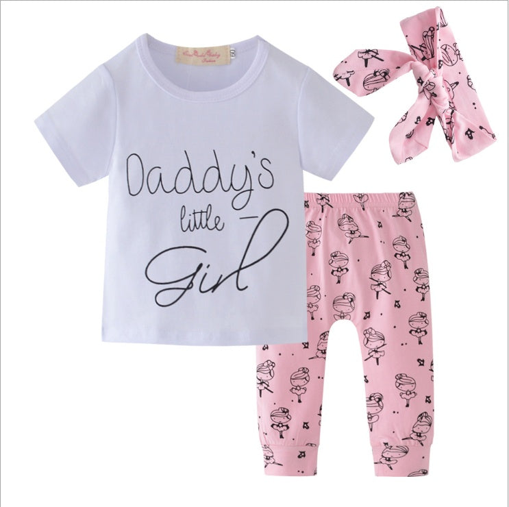 Infant Baby Girls Clothes Daddy's Little Girl T-shirt