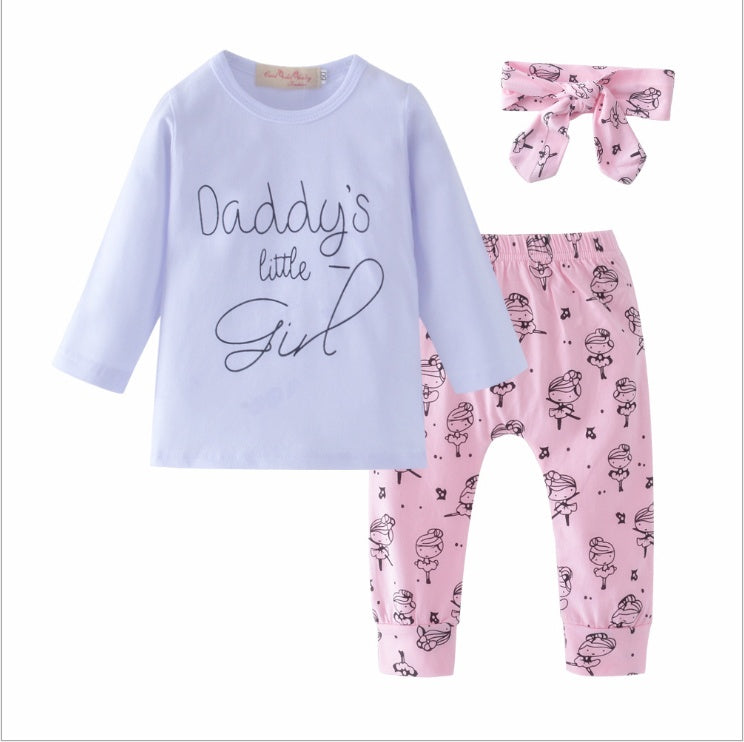 Infant Baby Girls Clothes Daddy's Little Girl T-shirt