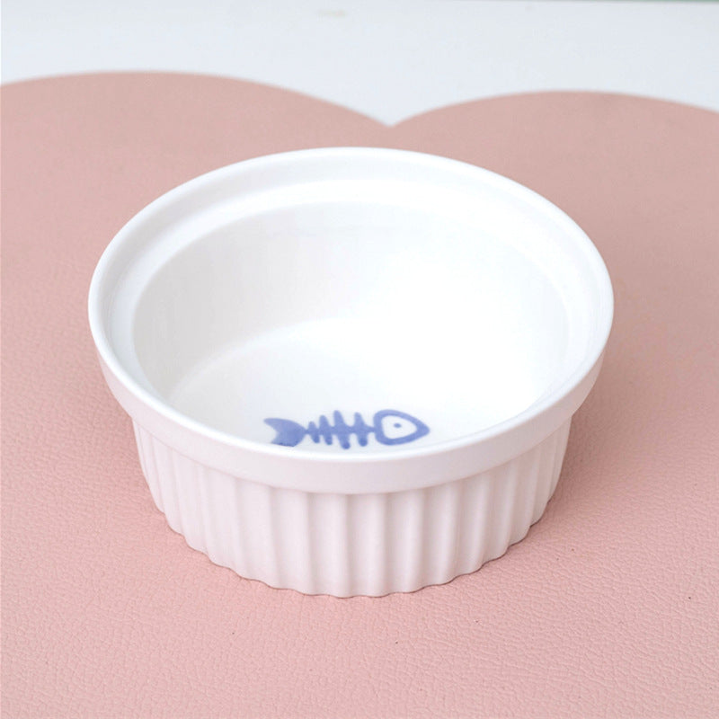 Cat Bowl Ceramic Double Bowl