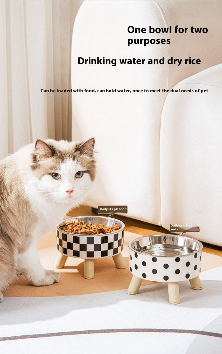 Pet Stainless Steel Tall Bowl