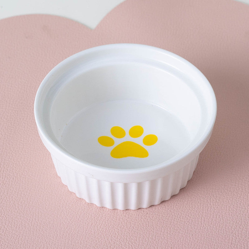 Cat Bowl Ceramic Double Bowl
