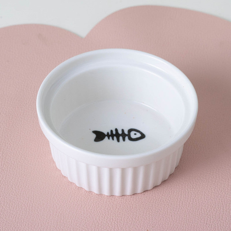 Cat Bowl Ceramic Double Bowl
