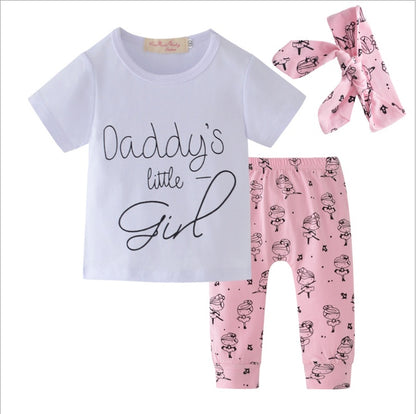 Infant Baby Girls Clothes Daddy's Little Girl T-shirt