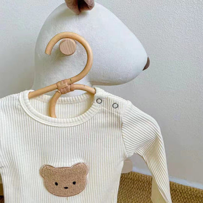 Cute Bear Head Print Baby Spring